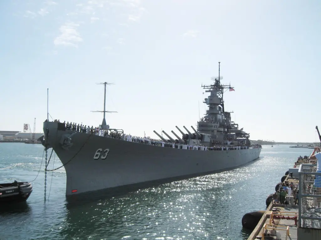 USS Missouri after her refit
