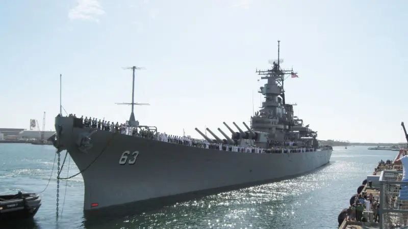 USS Missouri after her refit