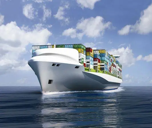 Computer generated image of the Quantum containership concept (Image supplied by DNV)