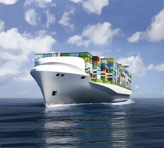 Computer generated image of the Quantum containership concept (Image supplied by DNV)