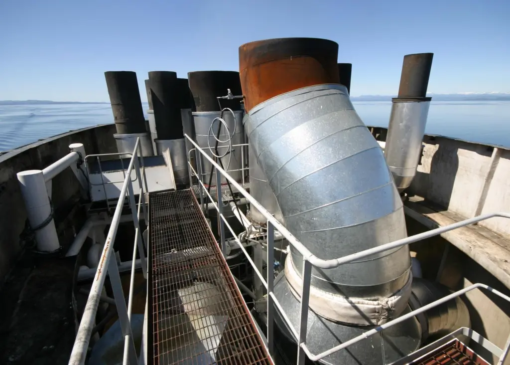 Funnel with Krystallon scrubbers