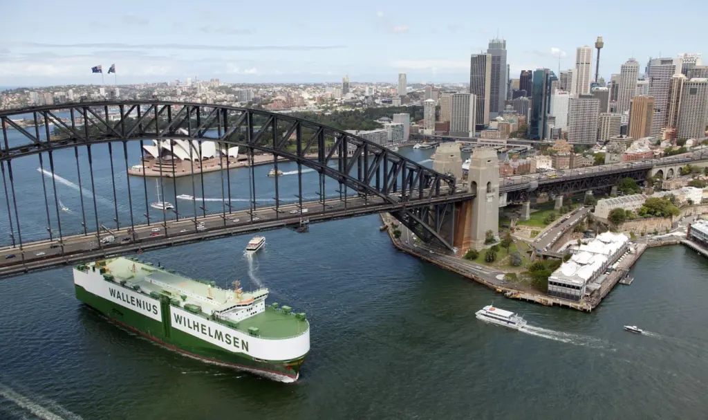 'Undine' of Wallenius Lines in Sydney, Australia