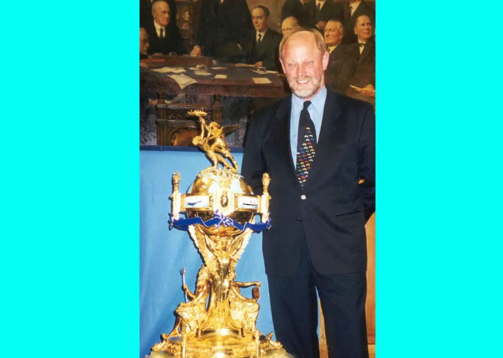 Incat chairman Robert Clifford with the Hales Trophy