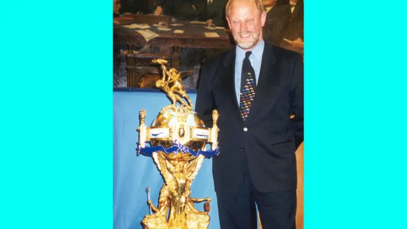 Incat chairman Robert Clifford with the Hales Trophy