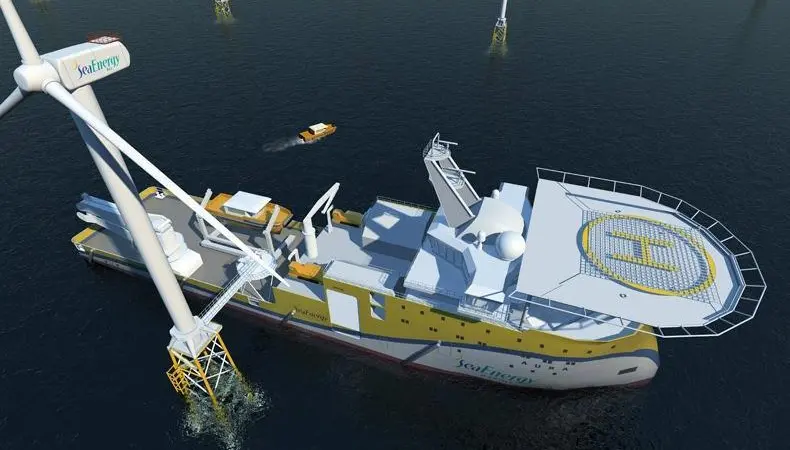 SeaEnergy anticipates that its new ships for commissioning and maintenance of wind turbines will be based on Ulstein X-bow technology