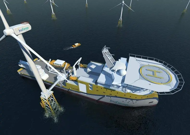 SeaEnergy anticipates that its new ships for commissioning and maintenance of wind turbines will be based on Ulstein X-bow technology