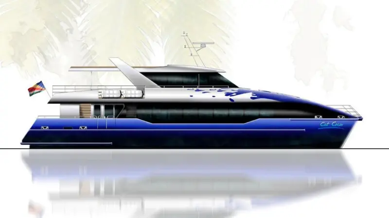 New Seychelles catamaran ferry design from Incat Crowther