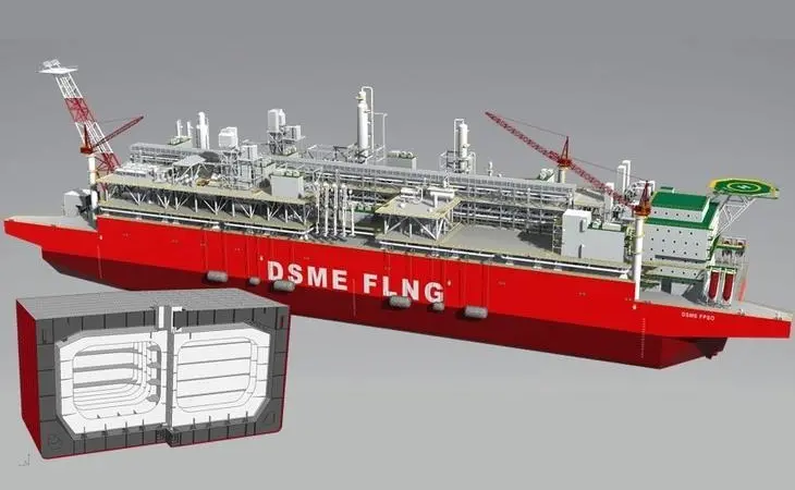 DSME’s ACT-IB gas containment system is initially being applied to its LNG-FPSO designs