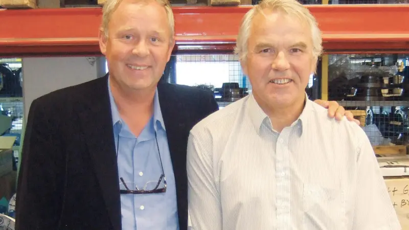 From left to right - Pål Sanner, CEO, OptiMarin and Kaare Johansen CEO, Allweiler AS, Norway