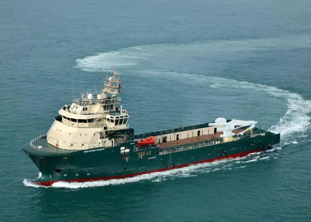 Greatship Mamta is the third multi-purpose platform supply & support vessel delivered to Greatship Global Offshore Services