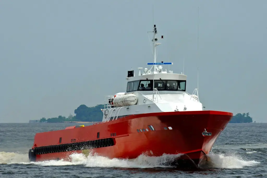 The sister ship to the 40m crew boat sold to Tiong Woon
