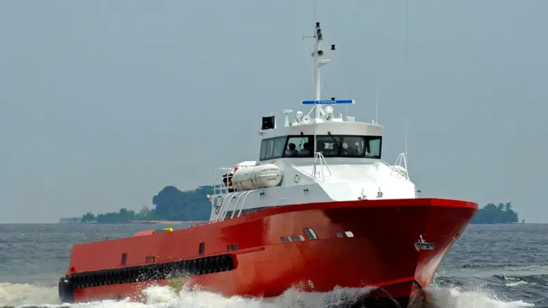 The sister ship to the 40m crew boat sold to Tiong Woon