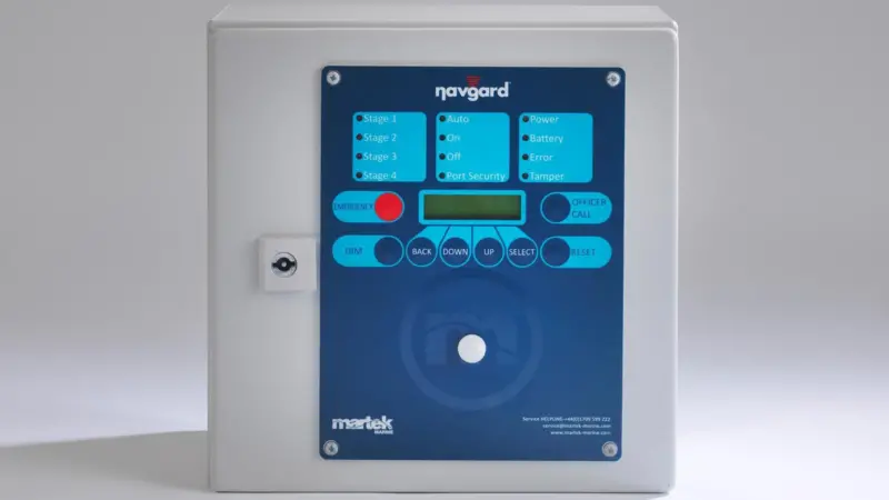 Navgard panel from Martek Marine for wall mounting