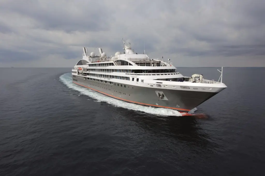 Le Boreal undergoing sea trials