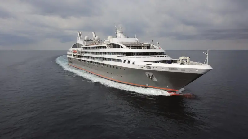 Le Boreal undergoing sea trials