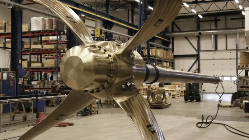 CP propeller in Berg’s workshop
