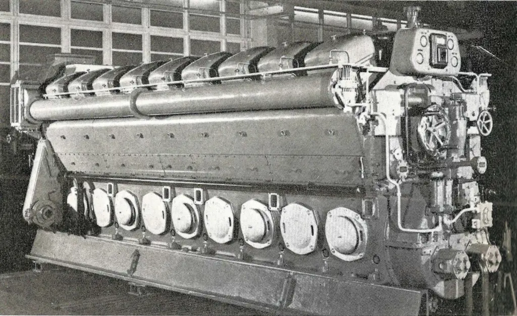 MAN’s 18VV 30/45, which developed up to 2,530 bhp at 400 rpm