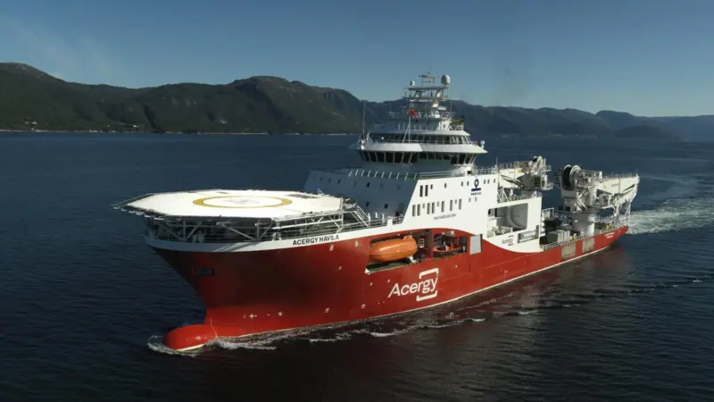 ‘Acergy Havila’ running her sea trials