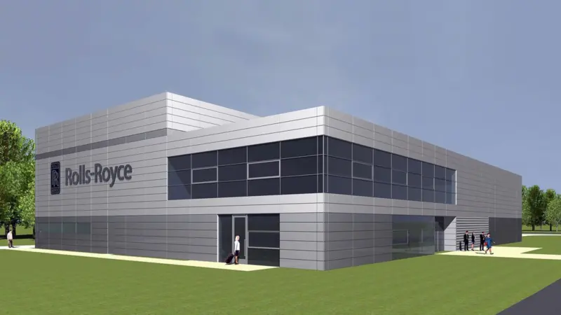 Artist impression of Rolls-Royce’s new service centre in Hamburg