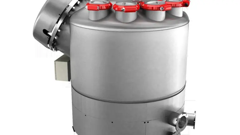 The BWT 500i integrated ballast water treatment from Wärtsilä, combines filtering and ultraviolet treatment in the same housing.