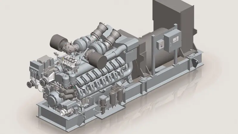 MTU's series 4000 genset for diesel-electric propulsion and onboard power supply for offshore supply vessels