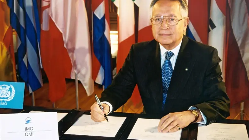 IMO secretary-general Efthimios E. Mitropoulos