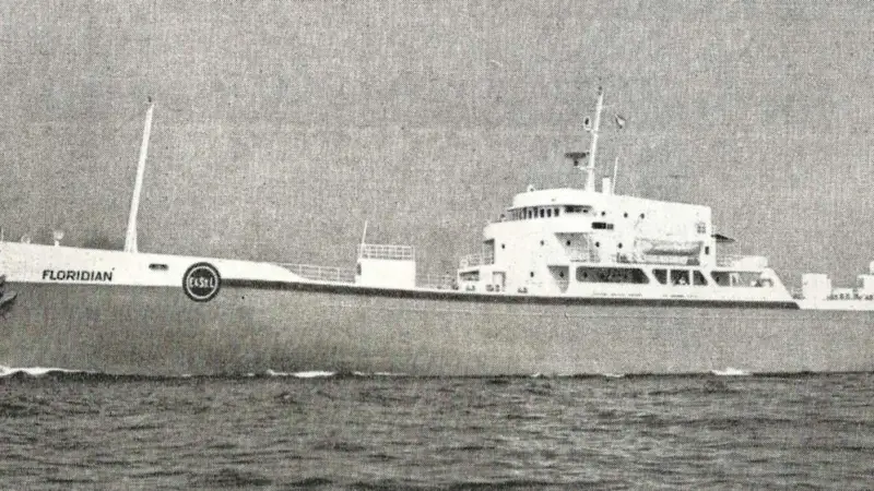 The ‘Floridian’, believe it or not, was a container ship, 1960-style.