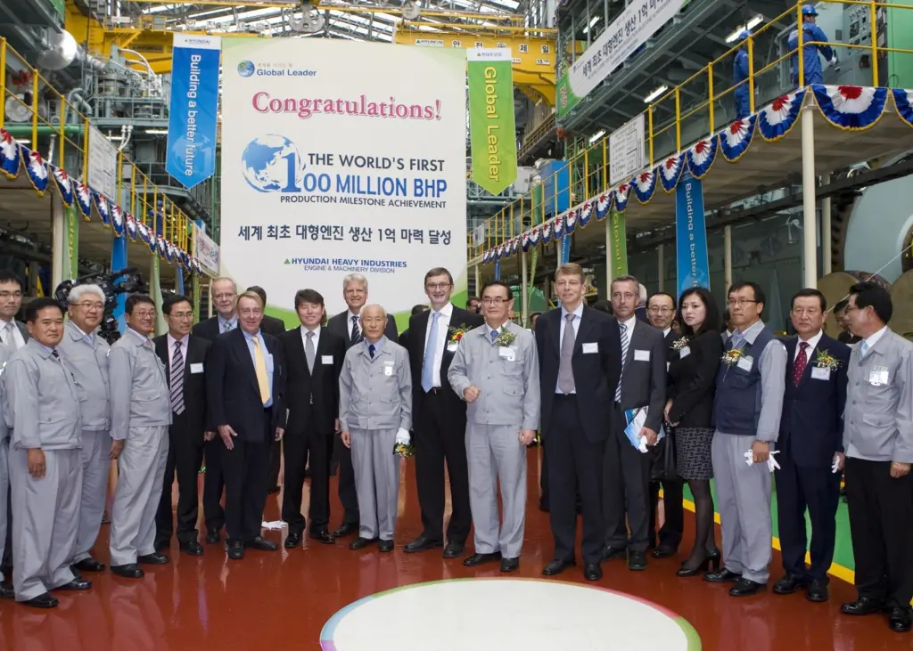 The HHI-EMD ceremony was attended by a long list of invited guests including from MAN Diesel & Turbo