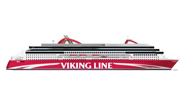 Preliminary profile of the new environmentally-friendly cruise ferry to be built in Finland for Viking Line by STX Europe