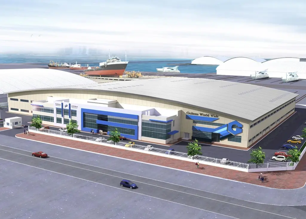 Rendering of the proposed new Goltens’ facility in Dubai Maritime City