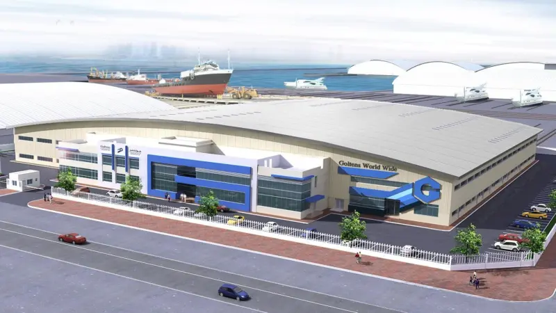 Rendering of the proposed new Goltens’ facility in Dubai Maritime City