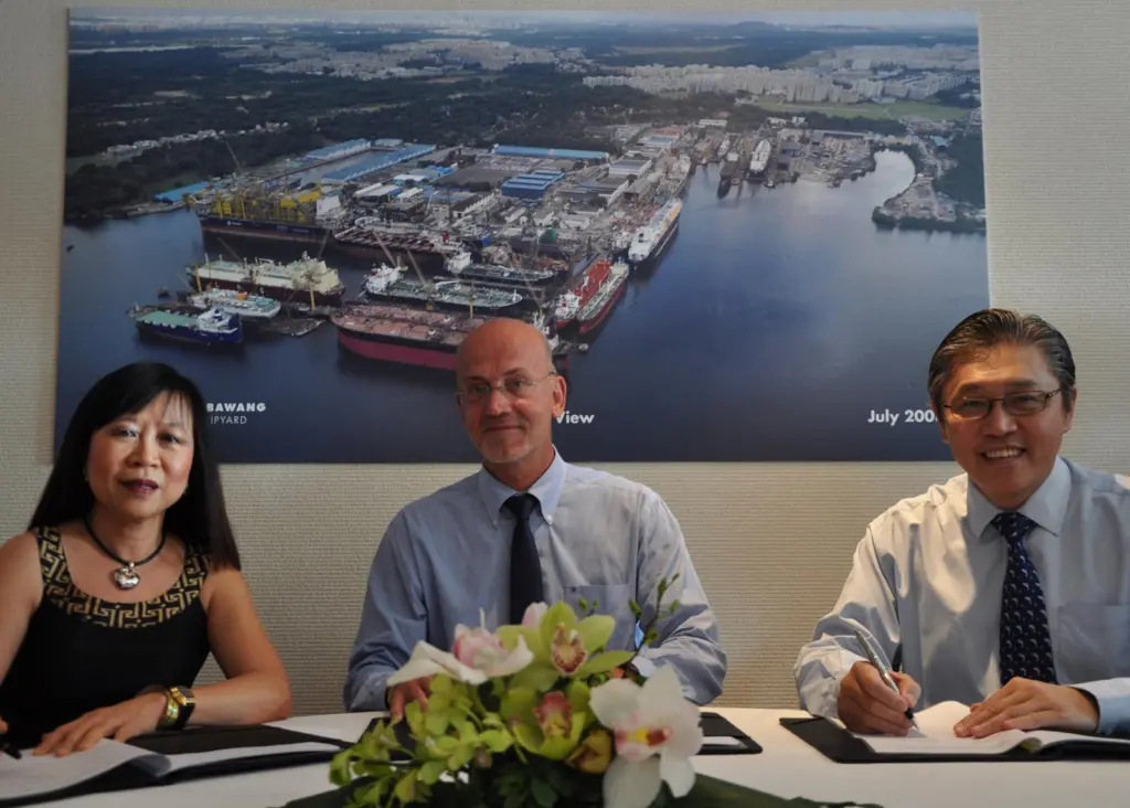 The Sembawang / Carnival signing ceremony
