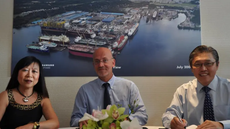 The Sembawang / Carnival signing ceremony