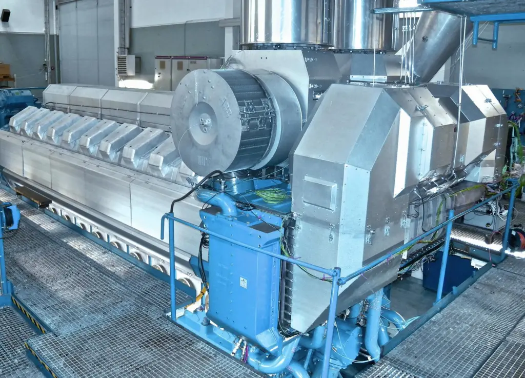 A Wärtsilä 4-stroke diesel engine with two stage turbocharging technology