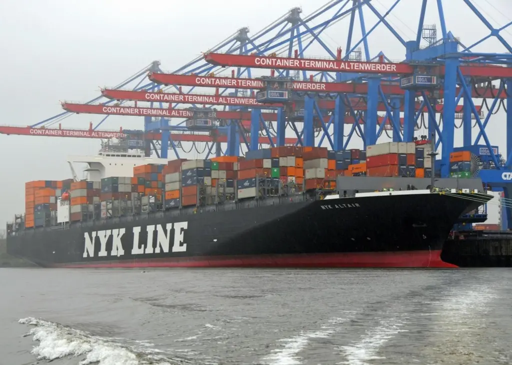 ‘NYK Altair’ berthed in Hamburg during her maiden voyage to Europe