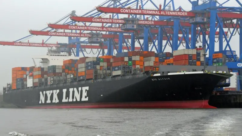 ‘NYK Altair’ berthed in Hamburg during her maiden voyage to Europe