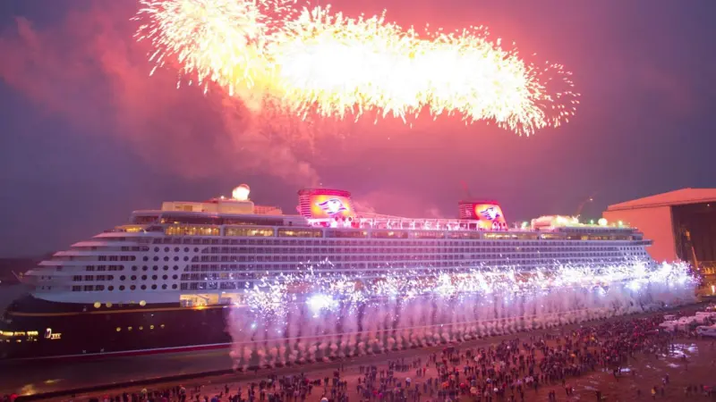 The floating out ceremony of ‘Disney Dream’ at Meyer Werft