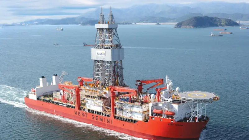 The newly ordered drillships will have improved capabilities over the ‘West Gemini’ delivered earlier this year and seen here undergoing sea trials