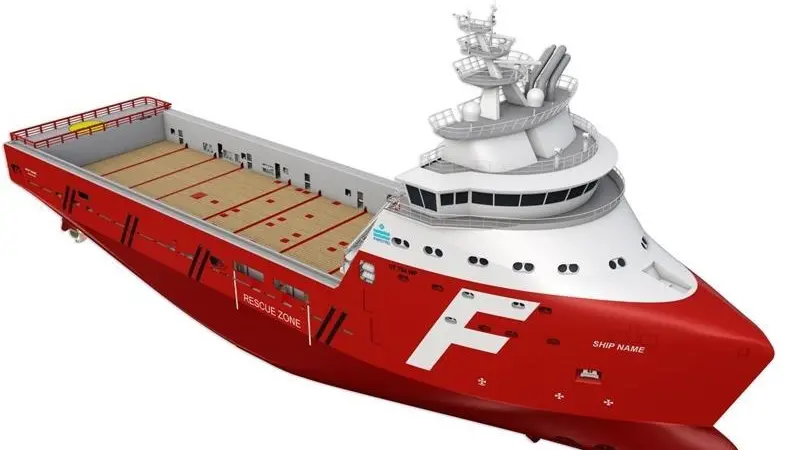 The new UT 754 WP wavepiercing PSV design from Rolls-Royce, the first example of which has been ordered by Farstad