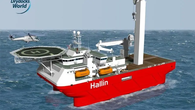Artist impression of the compact semi-submersible vessel ‘Derwent‘