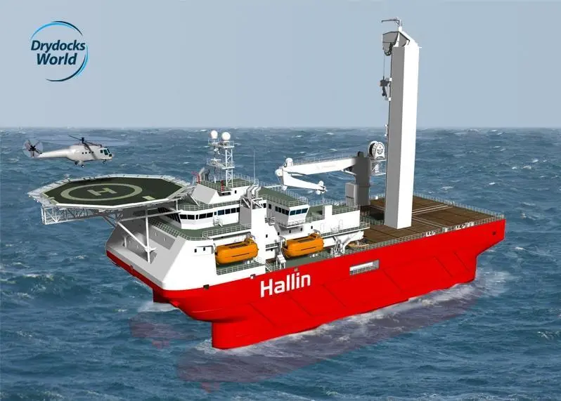 Artist impression of the compact semi-submersible vessel ‘Derwent‘