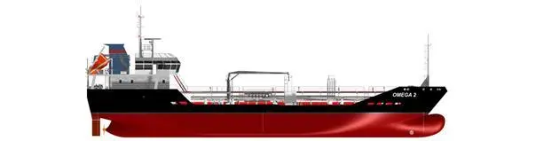 Profile drawing of ‘Omega 2’