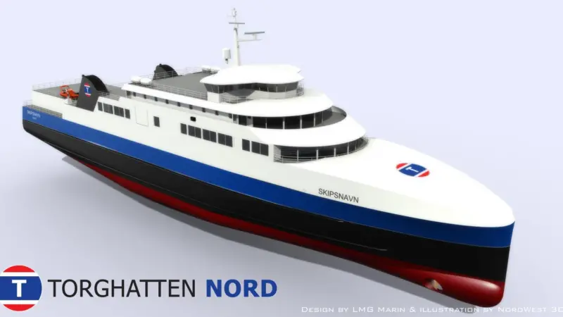The LNG-powered ferries will feature a comprehensive MacGregor cargo access package