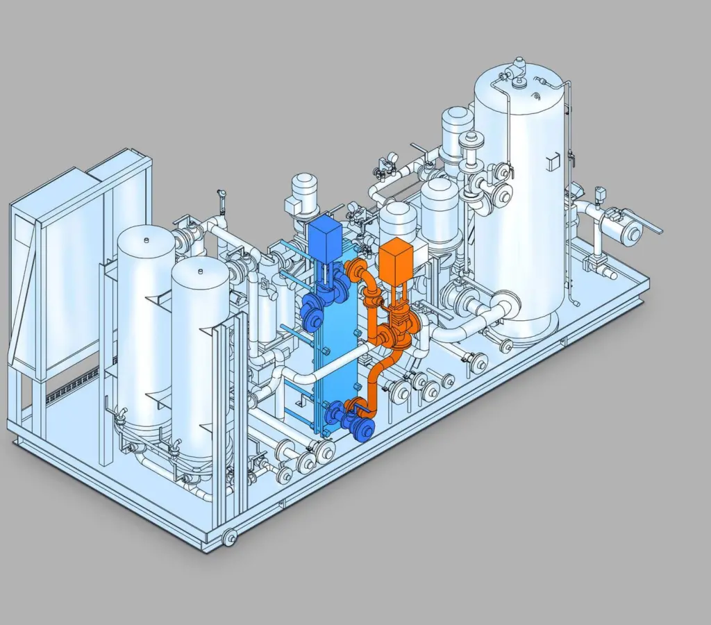 Westfalia Separator FuelCoolingMaster is a system which adjusts the necessary viscosity of low-sulphur light diesel oil or gas oil.