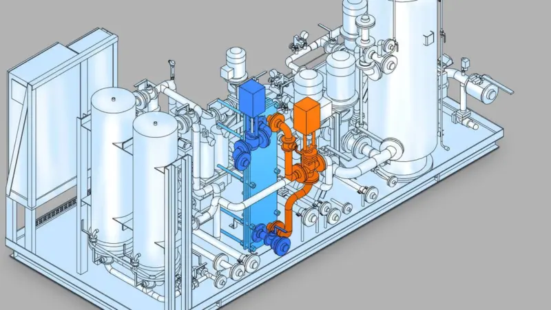 Westfalia Separator FuelCoolingMaster is a system which adjusts the necessary viscosity of low-sulphur light diesel oil or gas oil.