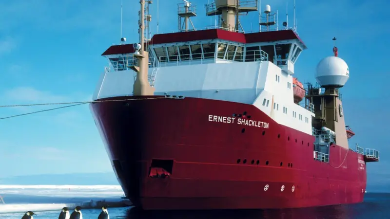 The icebreaker research vessel ‘Ernest Shackleton’ was given an Ecospeed protective coating