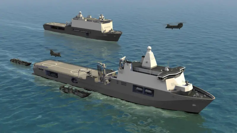 Artist’s impression of ‘Karel Doorman’ joint support ship (Damen Schelde Naval Shipbuilding)