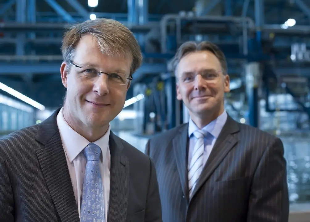 Bas Buchner (left) and predecessor Arne Hubregtse