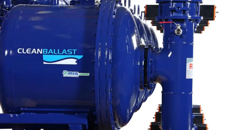 CleanBallast disk filter unit from RWO of Germany