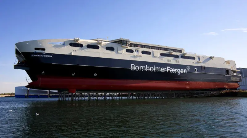 The ‘Leonora Christina’ ready to be launched
